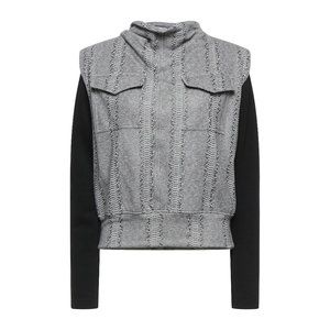 JIJIL long sleeves Sweatshirt snakeskin print with multipockets